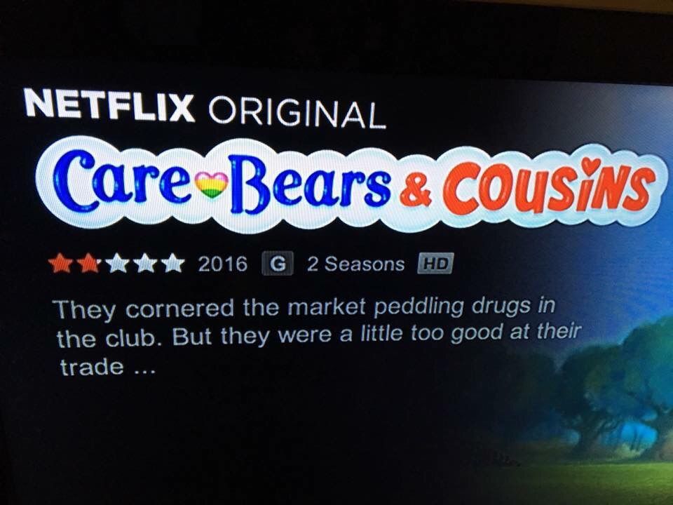 Clearly the cousins were a bad influence on the Care Bears.