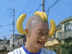 Watch out! it's the banana man