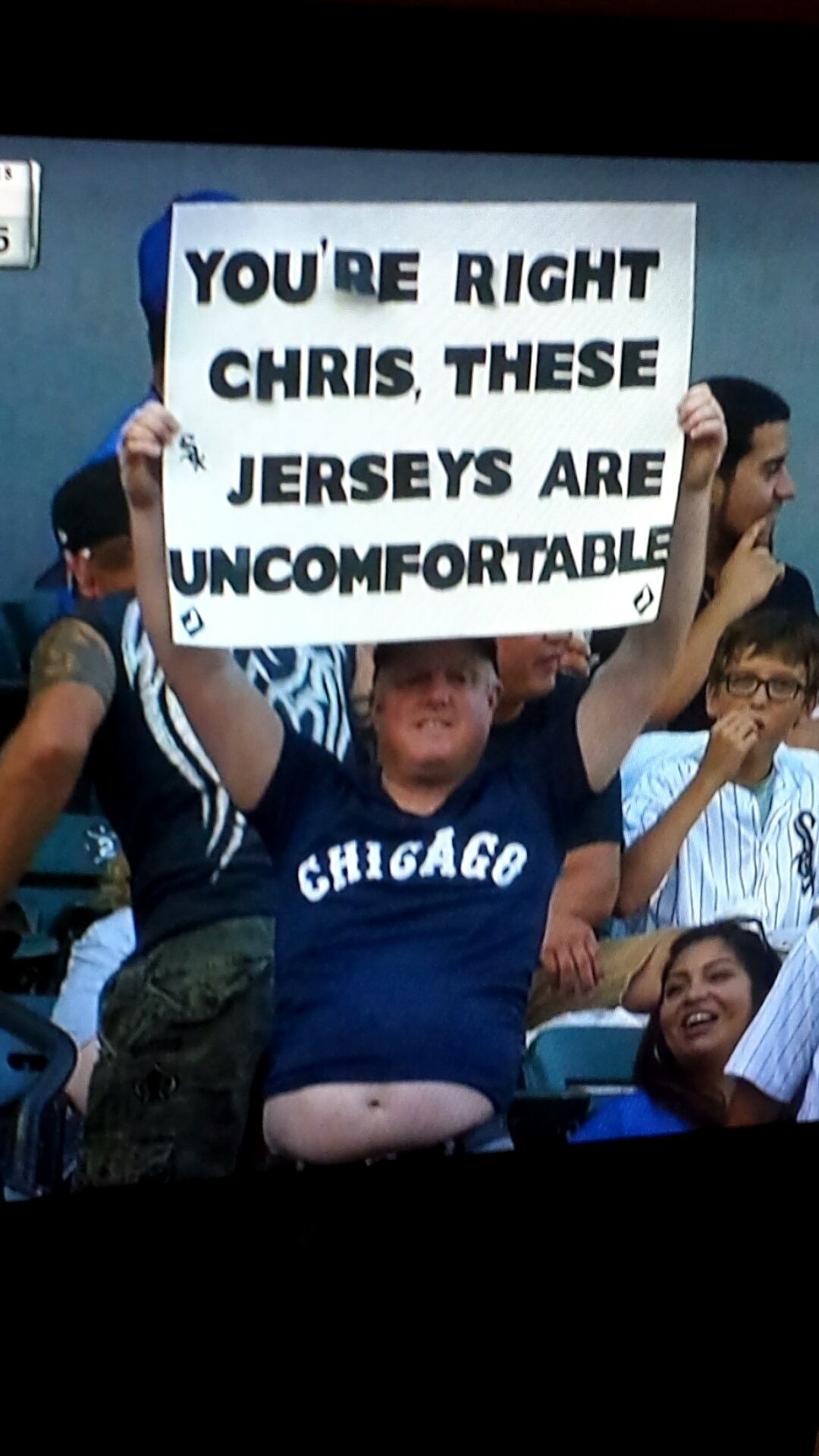 Sox fan showing solidarity with Chris Sale