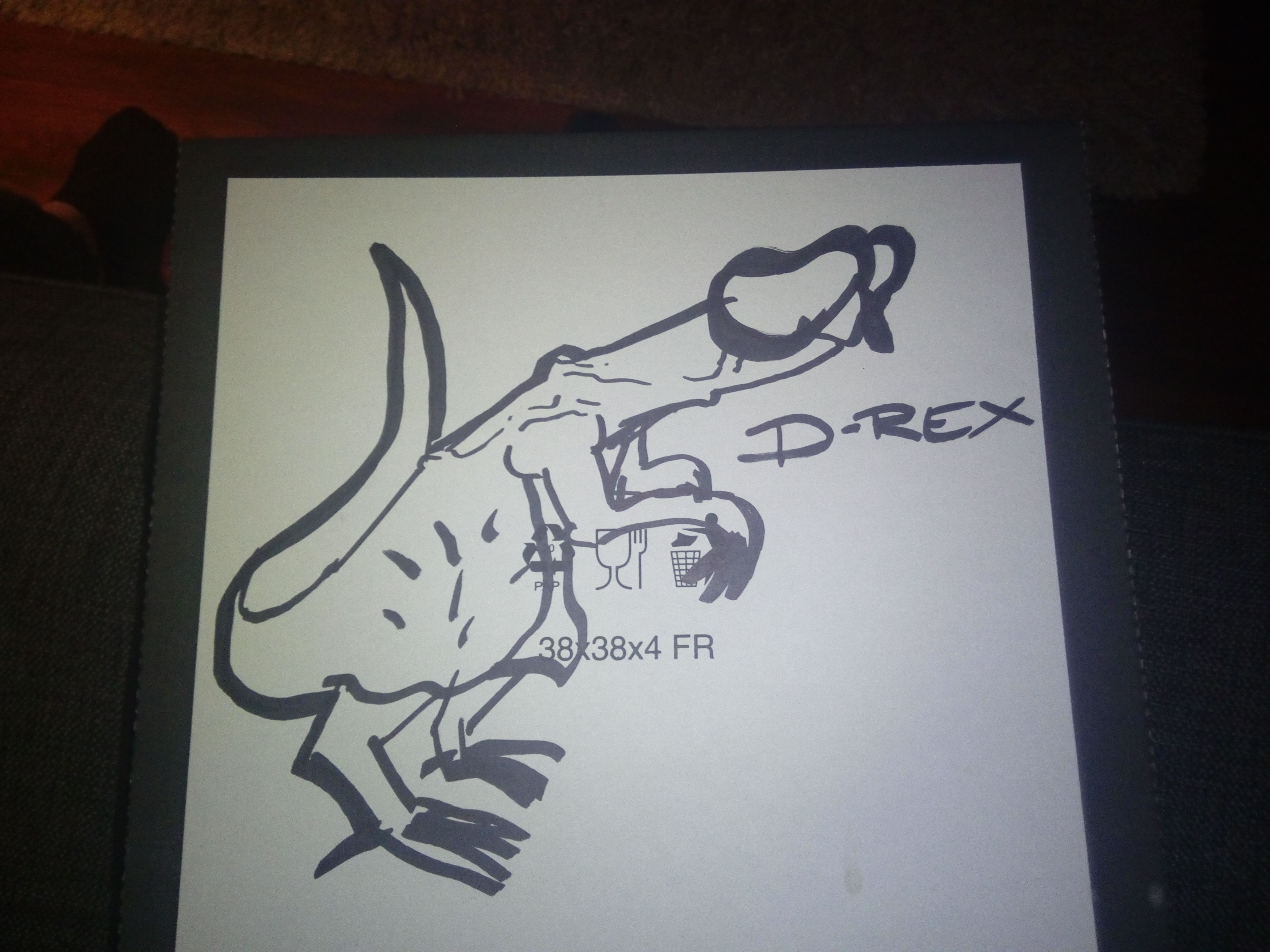 Can you draw me a T-rex please? (Did not expect this)