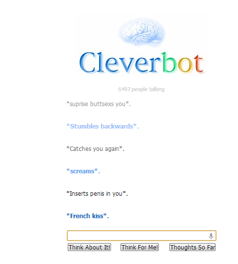 So i went to have a little talk with cleverbot.