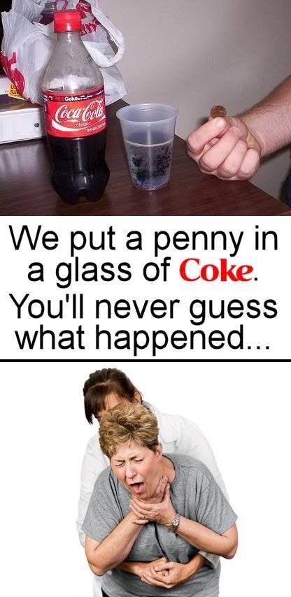 Penny In A Glass Of Coke