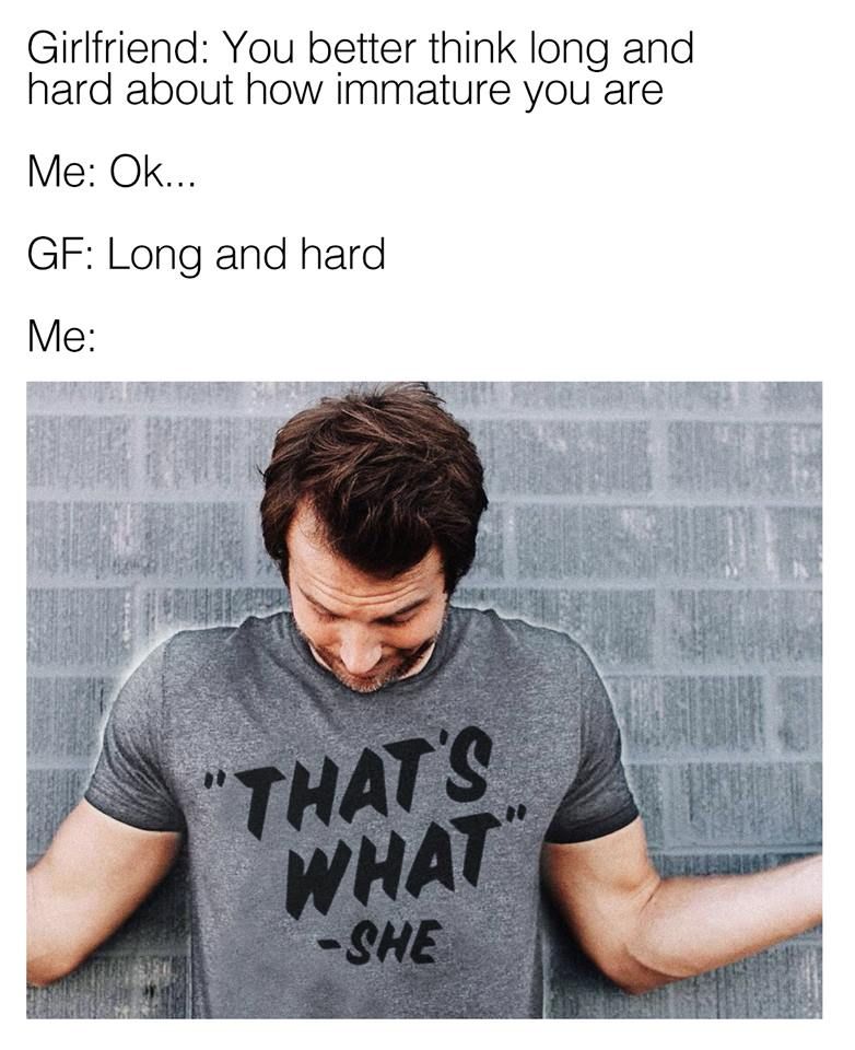 when shes asks you to think..