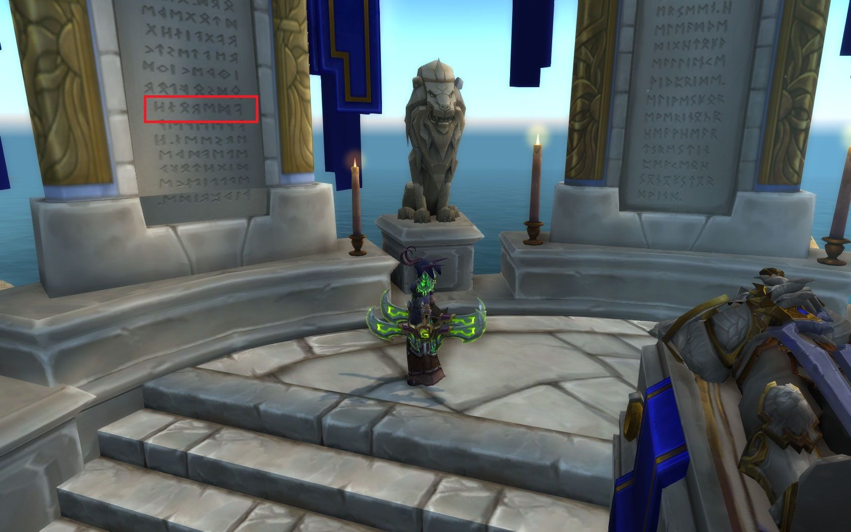 Harambe's name written in the Lion's Rest.
