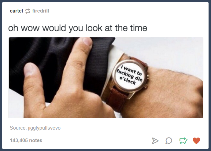 Oh shit I'm already late