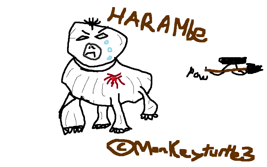 You want to make Hugelol great again? i'll post an animal each day to support Oc. Today: Harambe