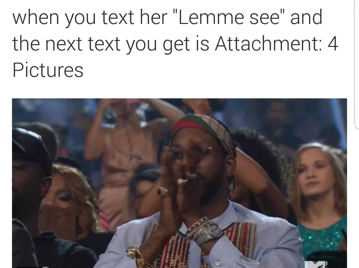 I don't even mind she already had them on deck...