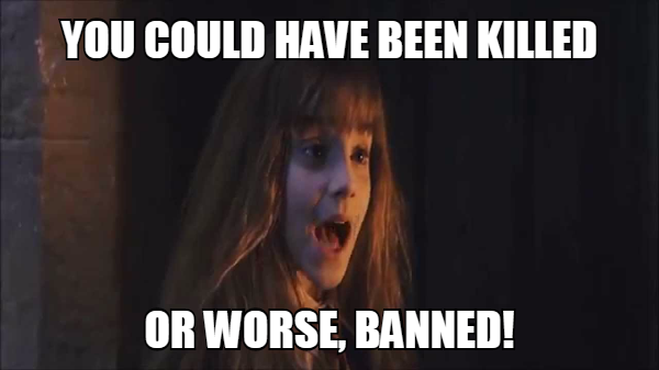 You posted something edgy?