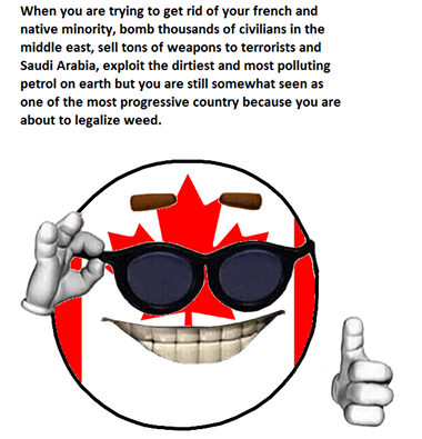 ô Canada! Crush any white culture!