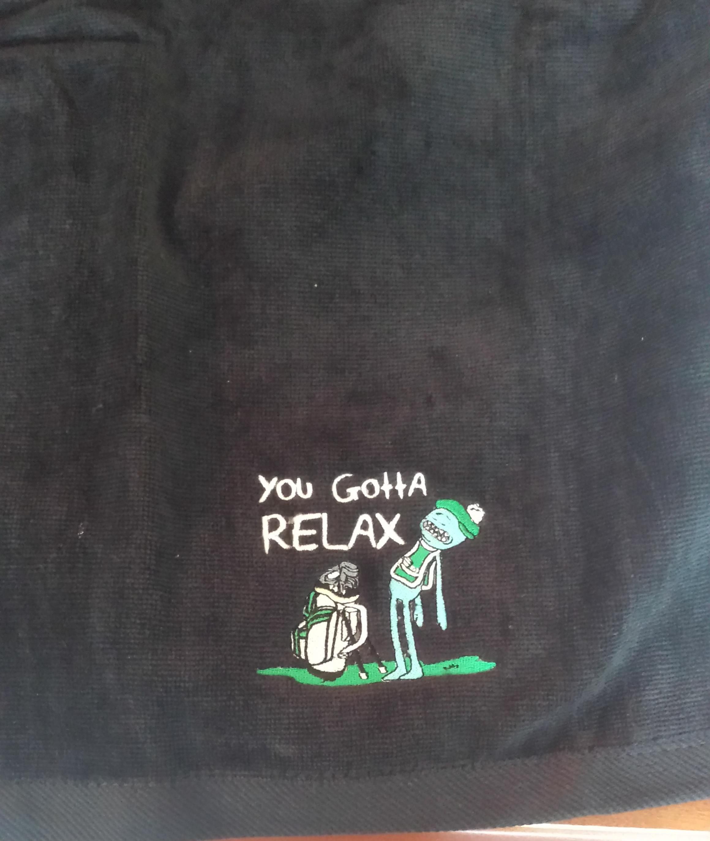 My new golf towel came in.