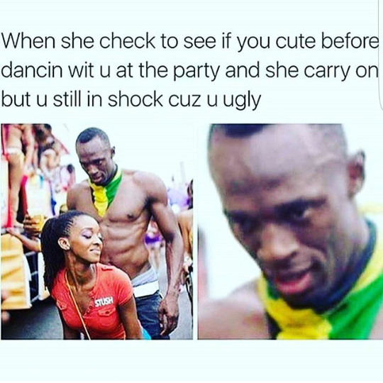 But Usain is a God so....