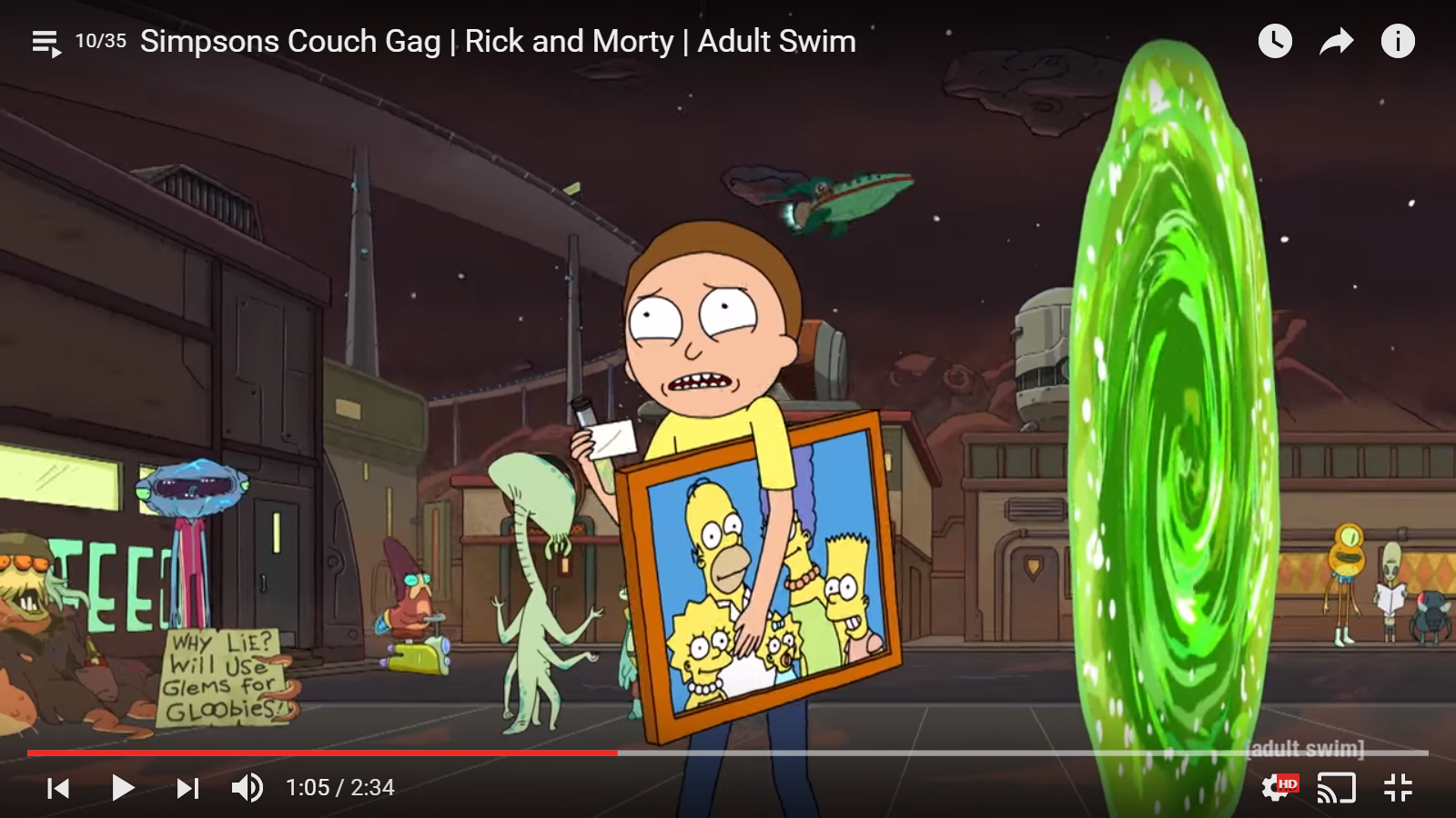 Noticed a familiar delivery service in the Rick and Morty/Simpsons crossover episode.