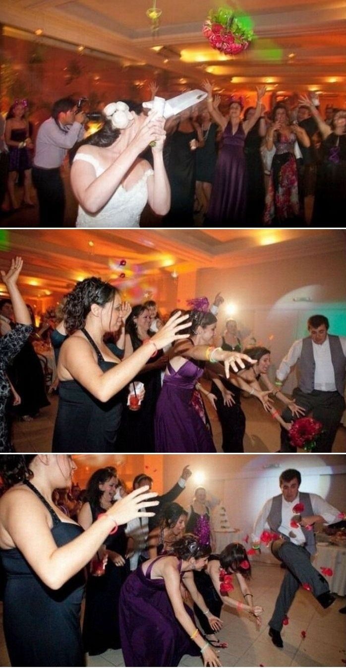 Must have been his girlfriend about to catch it!