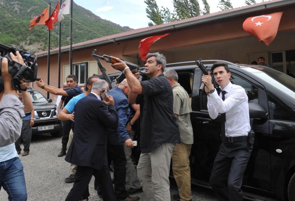 Linguini from Ratatouille works for a Turkish security detail these days.