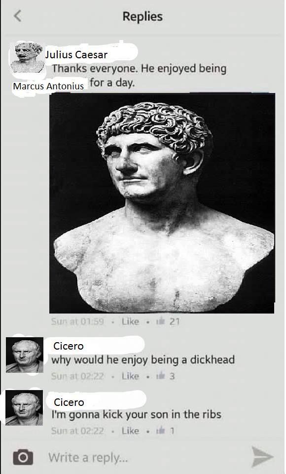 Send for Crassus' firemen cause Cicero's handing out burns!