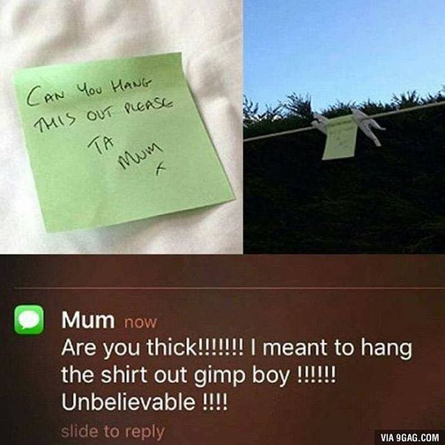 When your son is dumb