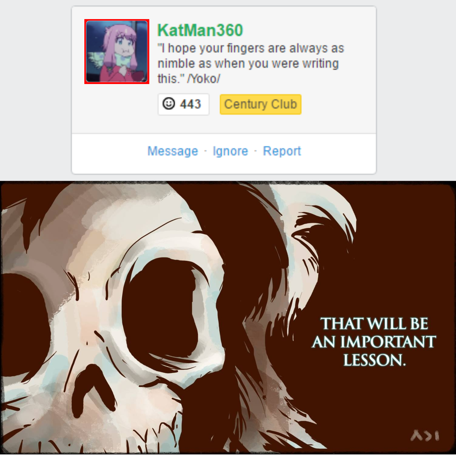 TFW KatMan changes his picture to another girl when he already has Yoko