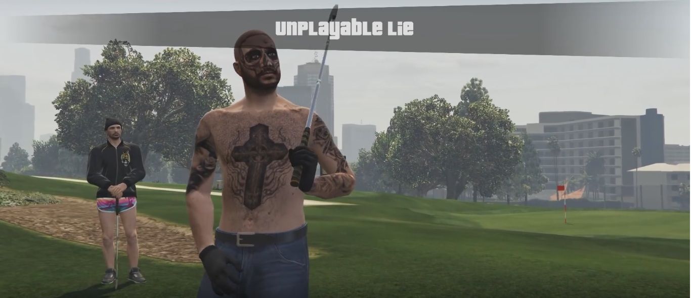 I found an amazing No Man's Sky easter egg in GTA V Golf