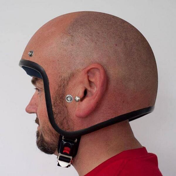 Photograph your head. Print. Turn into a helmet. Ride like a giant-headed God among mere normal head-sized mortals.