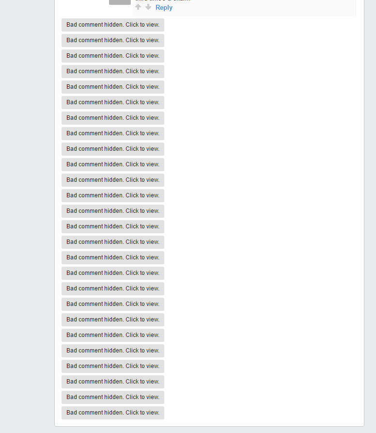 What comment sections look like with the gambling
