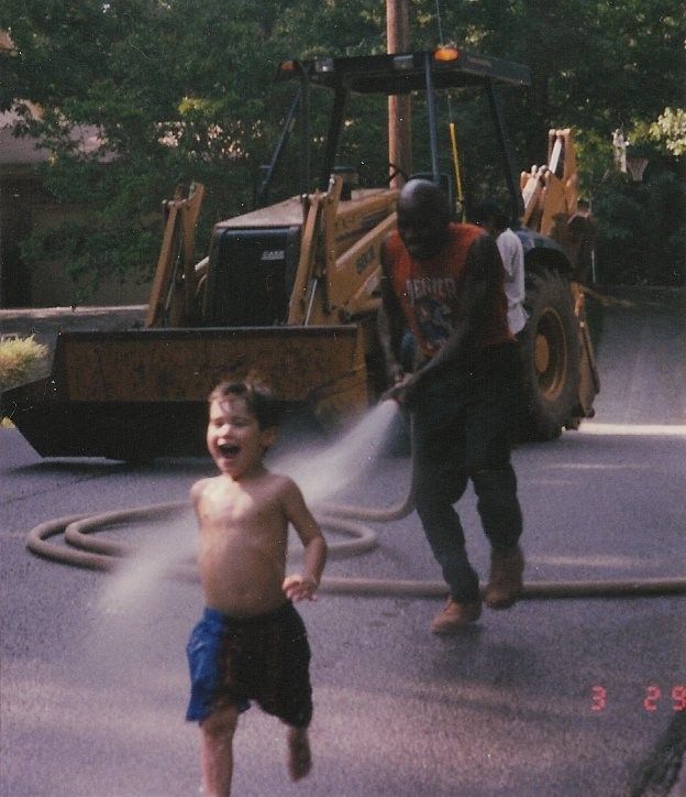 I don't think I'll ever appear in a more absurd photo than this childhood photo from the 90s.