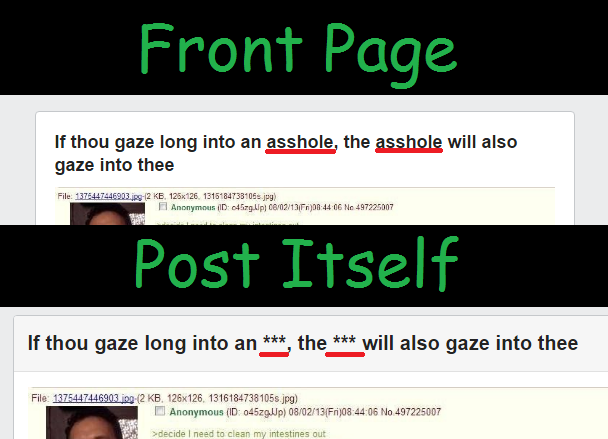 When admins can't decide where to draw the line.