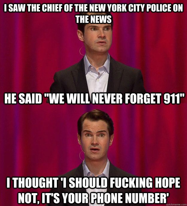 Jimmy Carr remembers 9/11