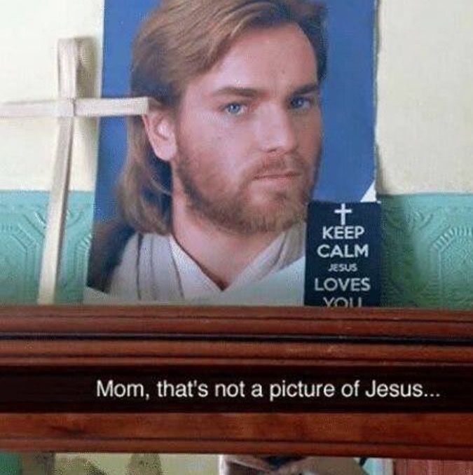 Mom, that's not a picture of Jesus.