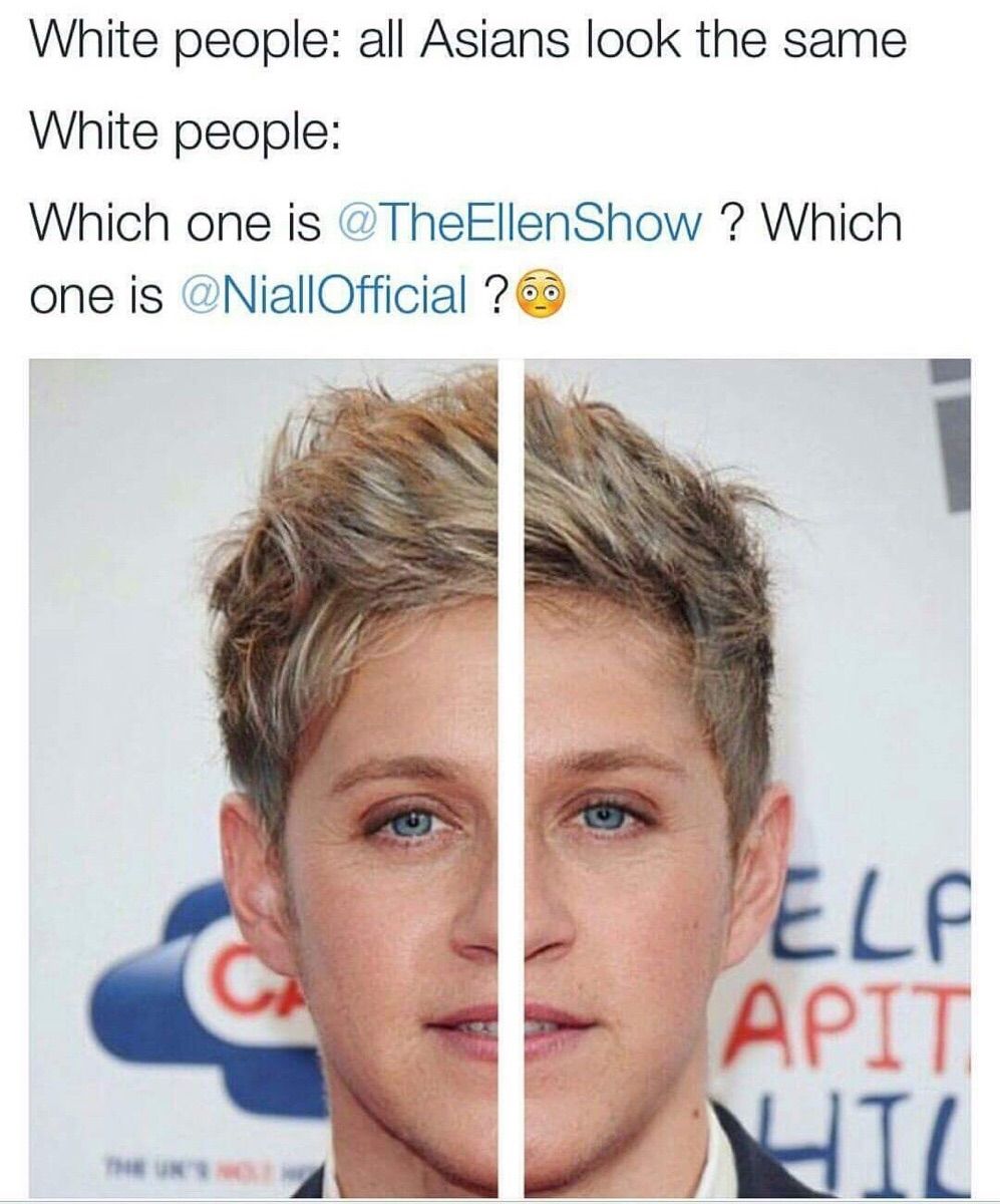 White people look the same too.