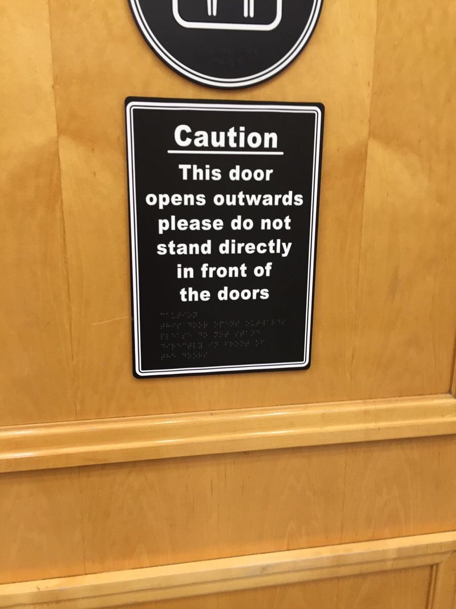 I feel like the Braille is a trap...