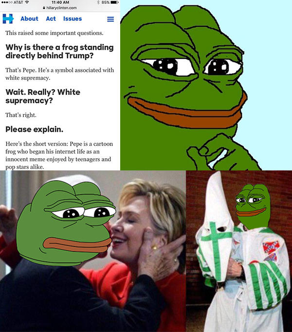 Pepe gets involved in politics