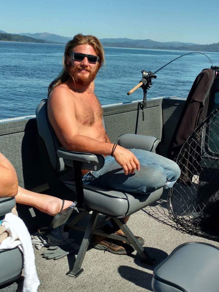 My dad took a picture of me on a fishing trip that makes me look like lieutenant Dan. I assure you I have both of my legs.