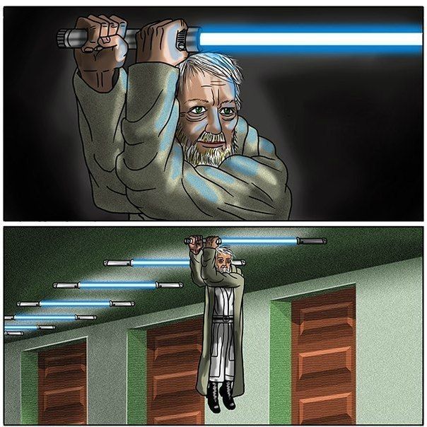 Obi-Wan in a mental hospital