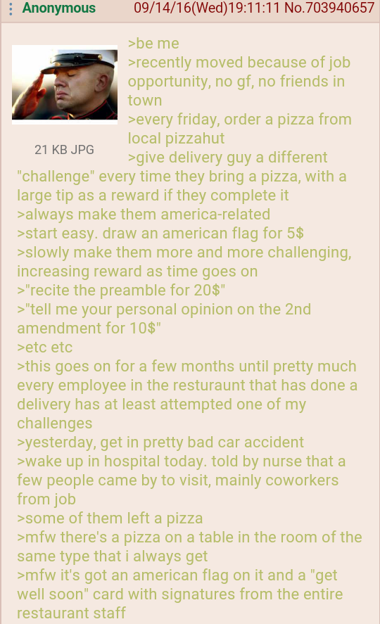 Anon orders Pizza Hut