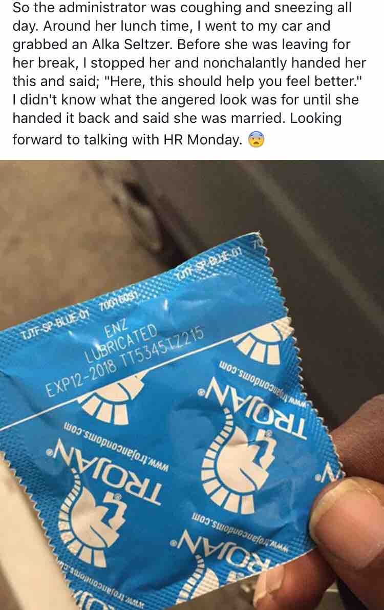 This guy is talking to HR on Monday