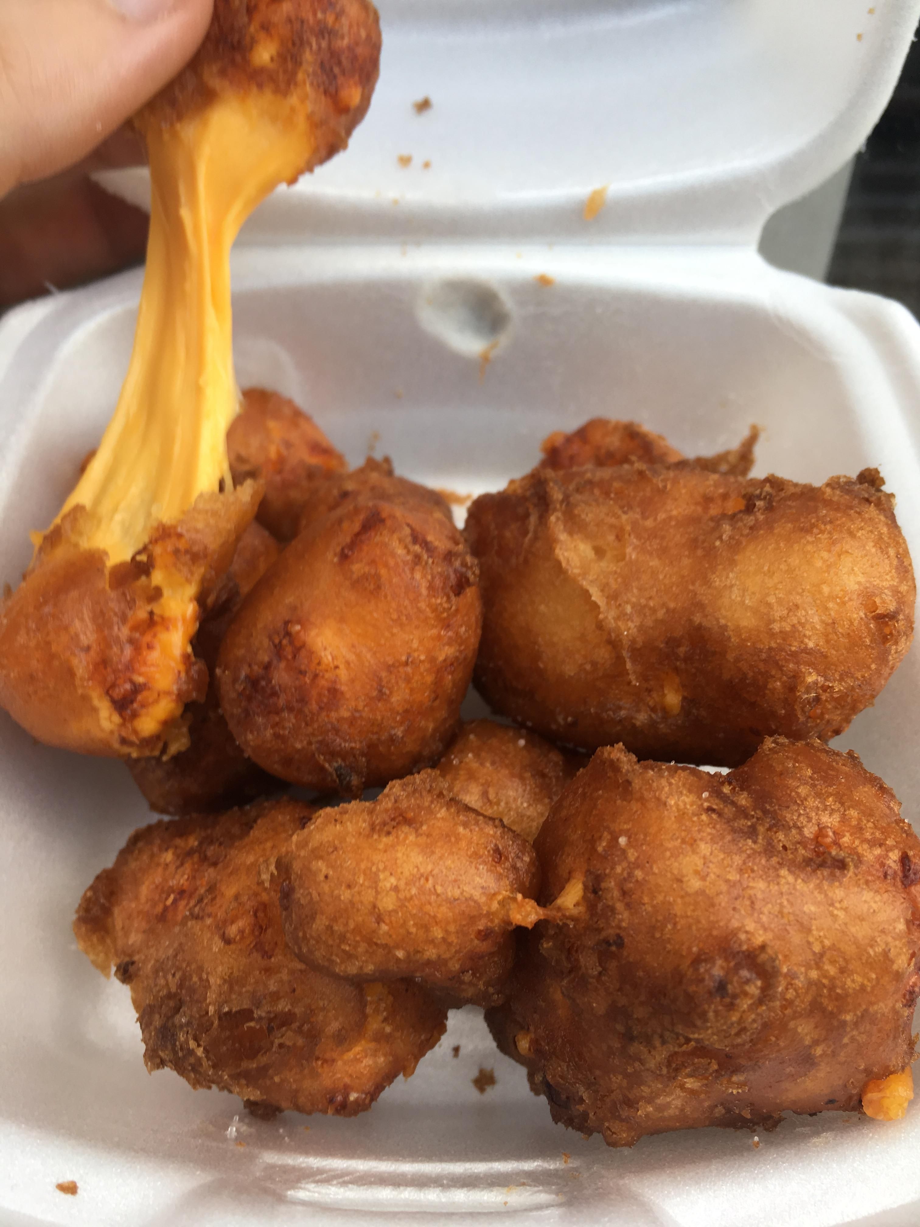 Cheese curds from Cheese Days in Monroe, WI