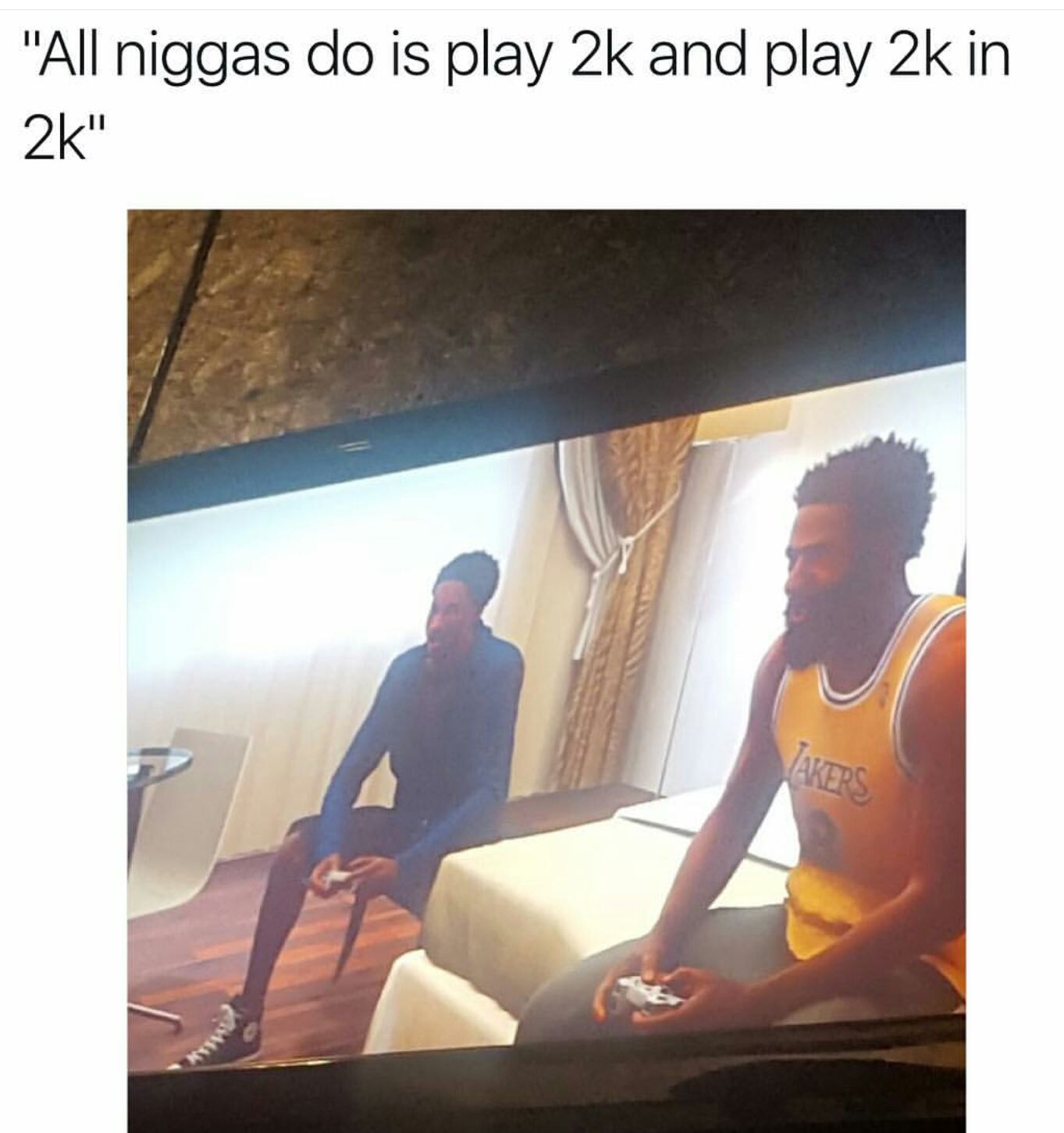 Playing NBA 2k in 2016