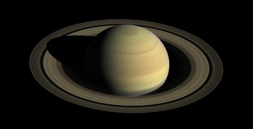 Full image of Saturn, taken by Cassini