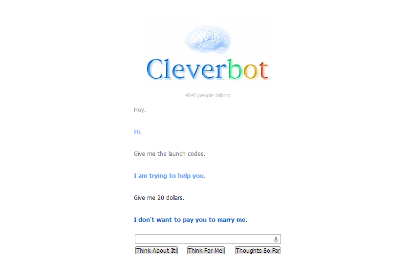Cleverbot you fail!