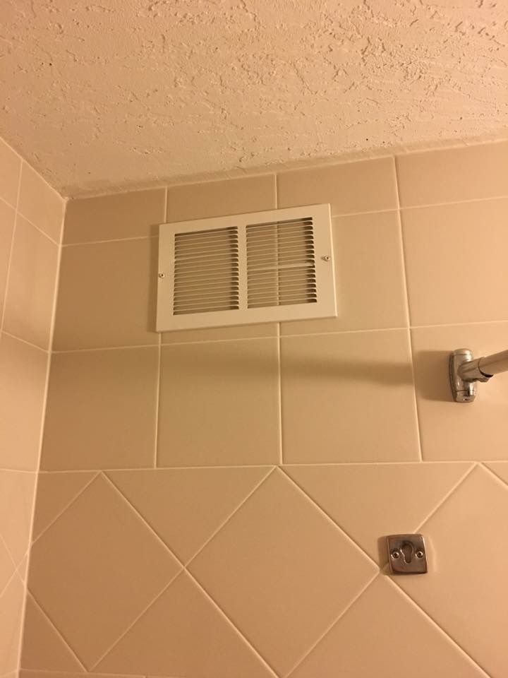 The vent in my hotel shower doesn't seem to be working