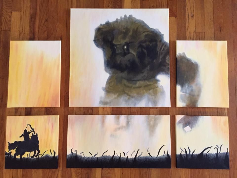 Painted my respects to Shadow of the Colossus