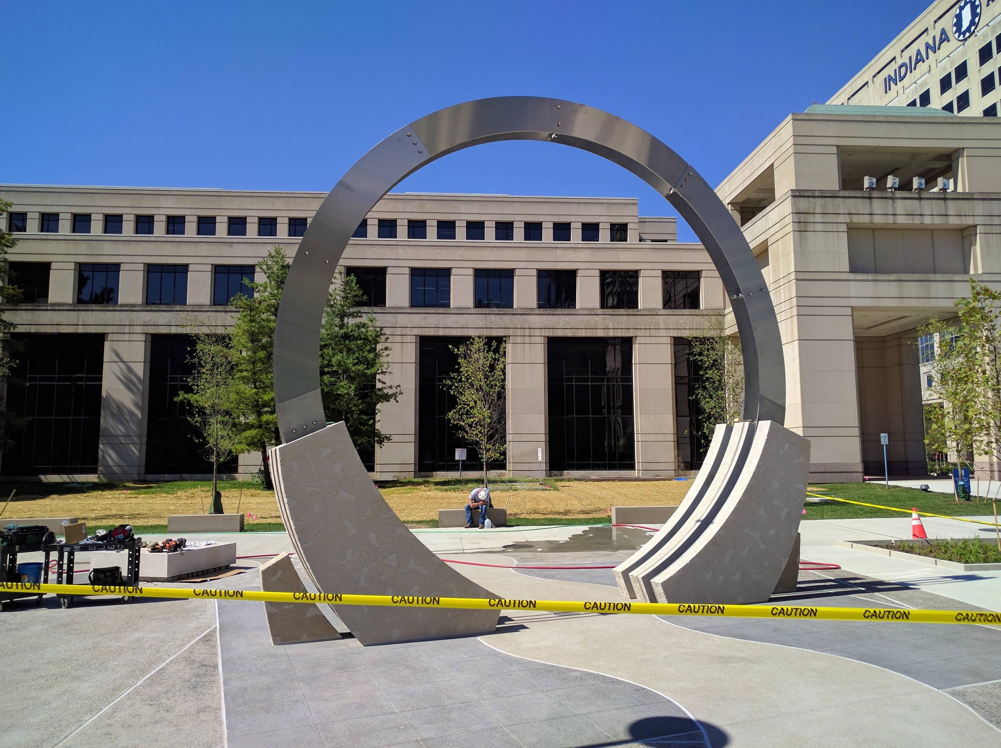 My commute's about to get a lot shorter. They're installing a Stargate outside of the building where i work.