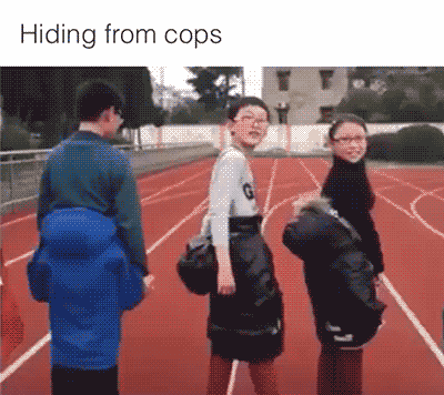 best way to hide from cops