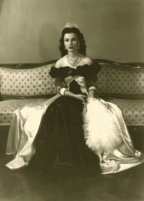 Queen Fawzia Fuad of Iran and Princess of Egypt, c. 1939.