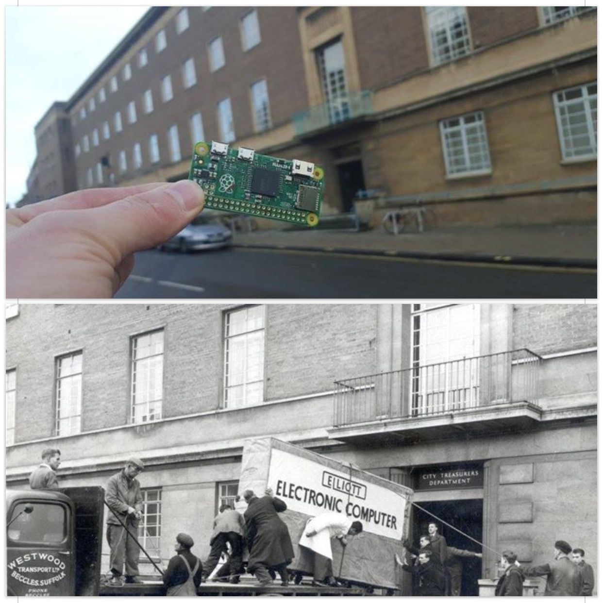 Same place, same computer memory, 58 years later