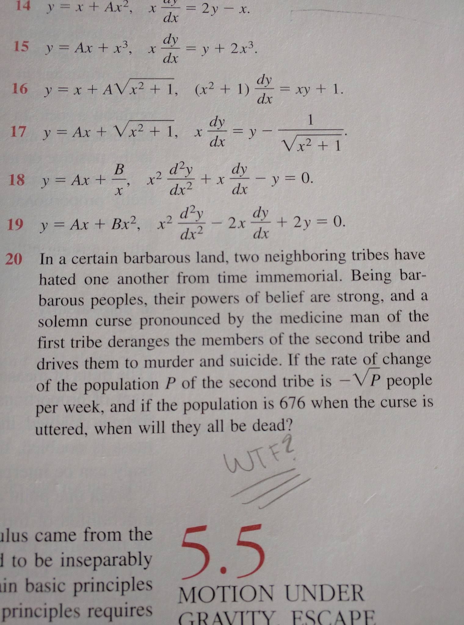 Question # 20 in my Math book