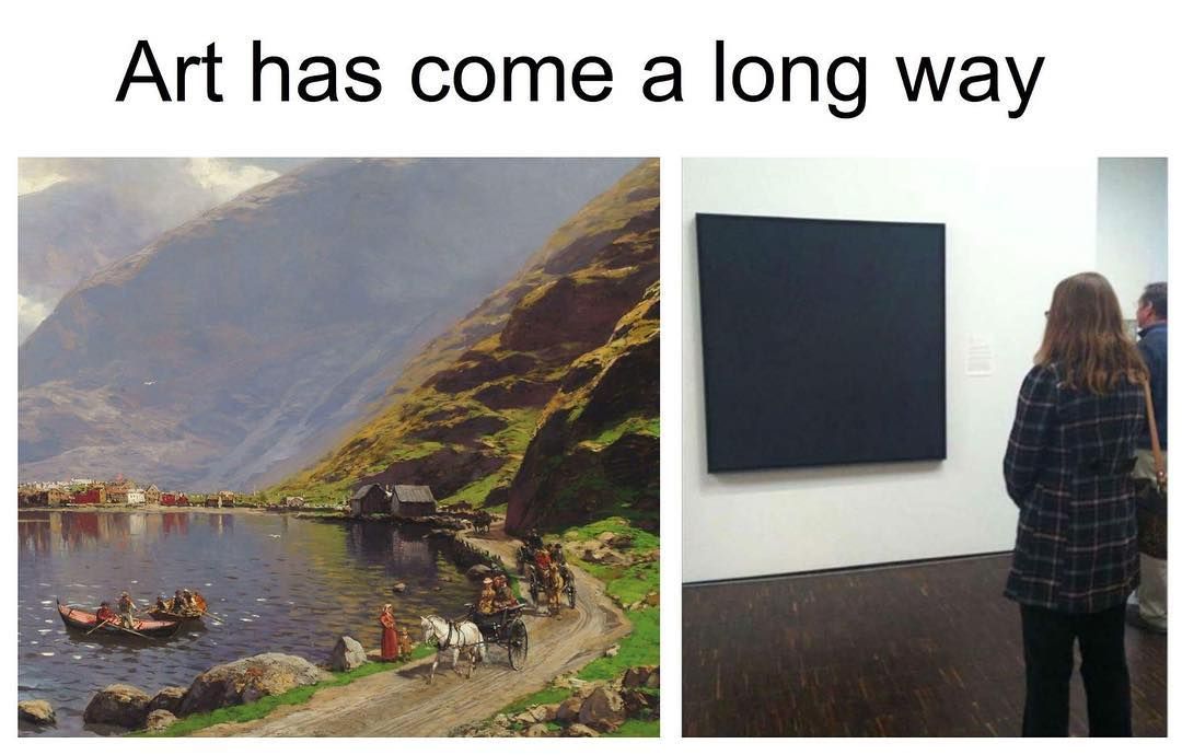 Modern art shows how far we have come