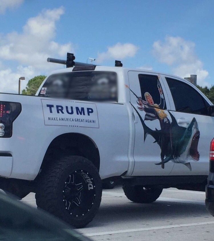 Spotted a fellow deplorable riding around this morning in the GREATEST TRUCK IN ALL OF FLORIDA!!!