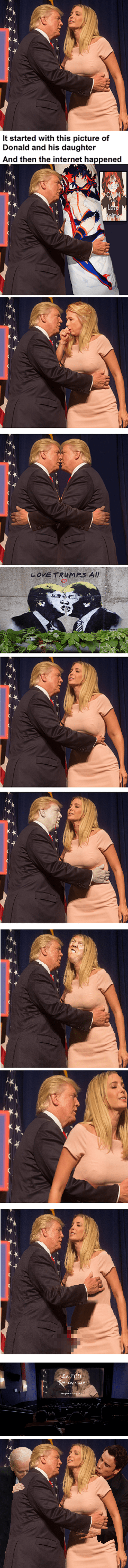 Trump and his daughter