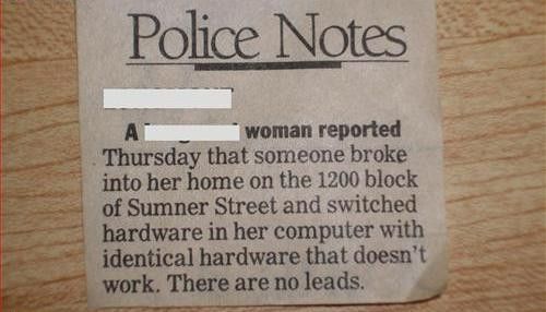 Police Notes